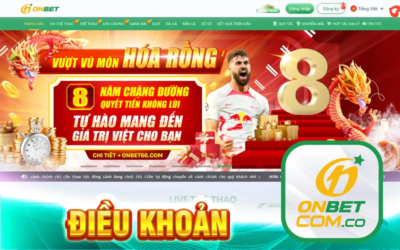 Điều khoản Onbet